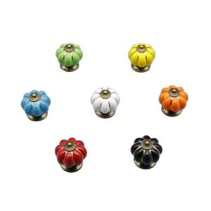 फर्नीचर फंकी कैबिनेट ड्रॉअर हैंडल पुल लक्जरी सिरेमिक कैबिनेट हैंडल कुनब कद्दू ड्रेसर नॉब - Product Image 5