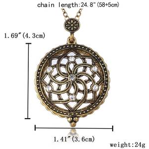 FY-69 थोक गहने स्वेटर हार विंटेज उल्लू Dragonfly जीवन पेड़ Yinyang हाथी खुलने वाला ताल लटकन हार - Product Image 5