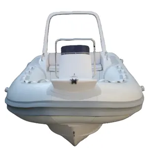 Goboat RIB520 5.2M 17Ft Deep-V Hull Rigid Center Console Speed Inflatable Hypalon Boats Sailing Yacht For Sale RIB520C