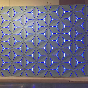 3D резная декоративная светящаяся выдолбленная фоновая настенная панель современный ночной клуб дизайн отеля стиль вышивка доска кожа - Product Image 1