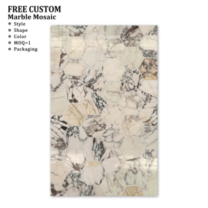 Piastrelle a Mosaico Esagonali in Marmo Carrara di Lusso SUCCESS SS017, Marmo Naturale per Decorazione Pavimenti Bagno - Product Image 1