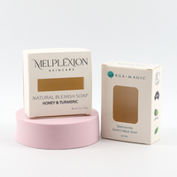 Cajas de Embalaje de Jabón Reciclables de Papel Blanco con Logotipo de Diseño Personalizado, Modernas y de Lujo, con Relieve y Laminado Mate para Crema Facial y Crema para Ojos