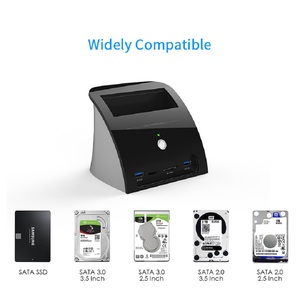 Nhà Sản Xuất Ban Đầu 2.5 3.5 HDD SSD SATA Vịnh Duy Nhất Docking Ổ Đĩa Cứng Bao Vây Đầu Đọc Thẻ SD - Product Image 5