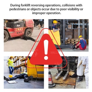 Điểm mù an toàn trở lại báo động 12V <span class=keywords><strong>LED</strong></span> cảnh báo phát hiện ánh sáng kho tránh xe nâng chống va chạm gần hệ thống cảnh báo - Product Image 5