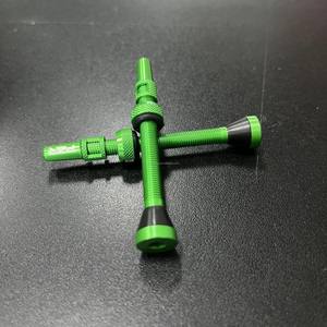 Valve Presta de haute qualité 48 mm en alliage d'aluminium vert, accessoires de vélo sans chambre à air, fabriqué aux États-Unis - Product Image 4