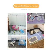 Clôture intérieure sécurisée en acier pour chiens et chats, enclos/villa pour petits animaux