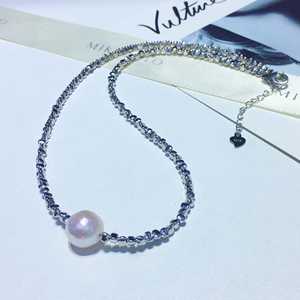 Ensemble collier et bracelet WENCHI en argent sterling S925 avec perles baroques d'eau douce, beauté nacrée, 450g - Product Image 6