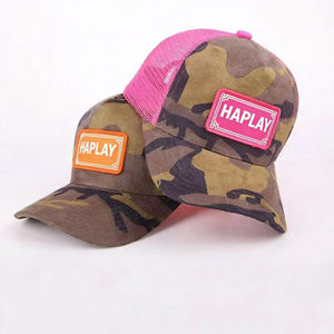 高品質 卸売 クラシック カスタムデザイン オリジナル 刺繍ロゴ 5パネル ベースボールキャップ ゴラス メッシュ スエード トラッカーキャップ 帽子 - Product Image 4