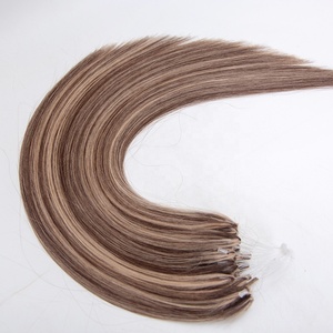 Extensión de cabello de plumas de color <span class=keywords><strong>balayage</strong></span> marrón 100 cabello humano cutícula alineada cabello <span class=keywords><strong>en</strong></span> venta - Product Image 4