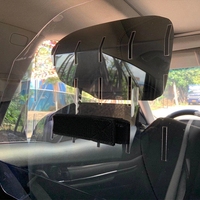 Écran anti-brouillard en acrylique pour voiture, m, de haute qualité, en plastique transparent, pour caisse
