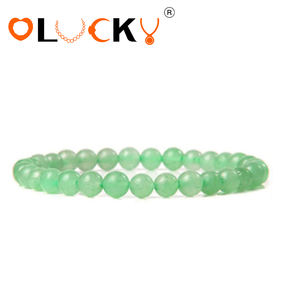LUCKYJIU Fabricant <span class=keywords><strong>de</strong></span> bijoux personnalisés, bracelet en jade cristallin élastique fait à <span class=keywords><strong>la</strong></span> main pour femmes, bracelet en <span class=keywords><strong>pierre</strong></span> énergétique - Product Image 4