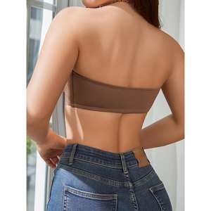 Bralette sin Tirantes para Mujer, Top Invisible sin Costuras, Sujetador de Boda sin Varillas con Cierre de Gancho, Transpirable - Product Image 2