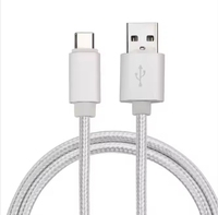 Accessoires mobiles Câbles de données USB Câble de charge rapide tressé en nylon USB a vers type C