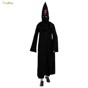 Drop Ship Cosplay di Halloween con cappuccio abito da prete Costume da mantello medievale con abiti con un Design del personaggio del diavolo - Product Image 2