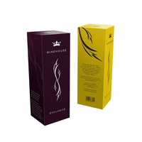 Boîte cadeau de luxe OEM sur mesure pour bouteilles d'huile d'olive et de vin, à ouverture magnétique, avec lamination mate et gaufrage, biodégradable