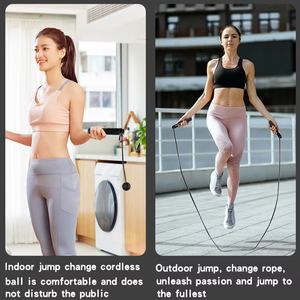 Counting Jump <b>Rope</b> Steel Skipping <b>Rope</b> <b>Exercise</b> Adjustable Jump <b>Rope</b> Fitness Gym Training Home Sport Equipment - Product Image 3