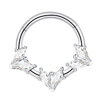 Anneau segmenté articulé en titane ASTM F136 pour piercing nasal et septum – Bijoux de piercing corporel