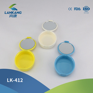 Estuche portátil para dentaduras postizas LK-412, redondo, para almacenamiento oral, para adultos, uso ortodóntico - Product Image 5