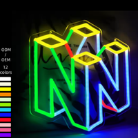Dropshipping Kaisman – Nouveaux Néons LED en Silicone et Acrylique IP67, Couleurs Personnalisables, 45x50cm, 5000K Lumière du Jour, Intensité Réglable, Idéal Gaming et Chambre d'Adolescent