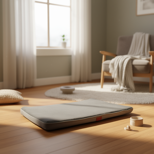 ที่นอนสัตว์เลี้ยงยอมมี่ ขนาด 80x120x5 ซม. สีเทาเข้ม ที่นอนโฟมสำหรับสุนัขและแมว แผ่นรองนอนสบาย - Product Image 2