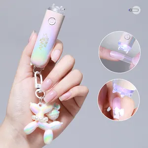 3W Power Storage Private Label Mini Nail Lamp Handheld U V Lamp For Gel Nails 1 Finger Nail Lamp