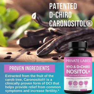 Suplementos de fertilidad de etiqueta privada OEM, equilibrio de hormonas, mioinositol, vitaminas prenatales para mujeres, dosificación de caramelos de goma