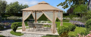 ABCCANOPY Feststehende Pavillons Grillpavillons <span class=keywords><strong>Sonnen</strong></span> & Sichtschutz Solar-Pavillon Pergola pavillon Tuinpaviljoen 3x3 - Product Image 2