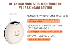 4 standen 24k goud ABS ultrasone huidreiniger gezichts-spatel gericht op de ogen mee-eterverwijderaar poriereiniger waterdicht voor - Product Image 5