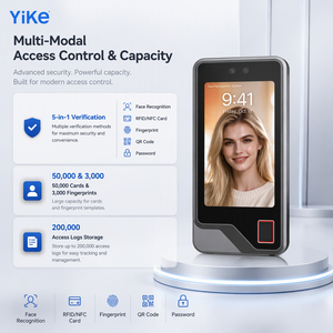 Terminale di Controllo Accessi e Rilevazione Presenze Biometrico con Riconoscimento Facciale, Impronte Digitali, Schede e Codici QR, Impermeabile IP65, Sistema Audio Bidirezionale - Product Image 2