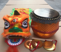 Costume de lion chinois traditionnel pour enfants, danse du lion chinois pour les enfants