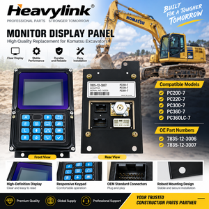 จอแสดงผล Heavylink สำหรับรถขุด Komatsu PC200-7 PC220-7 PC300-7 PC360-7 รุ่น 7835-12-3006 7835-12-3007 - Product Image 1