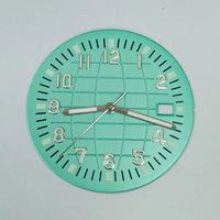 Esfera de Reloj de Metal de Alta Calidad de 32 mm con Patrón de Granada y Letras, Movimiento NH35/36/4R/7S, Accesorios para Relojes