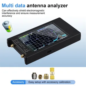 LiteVNA-64 50KHz ~ 6.3GHz LiteVNA Analyseur de réseau à écran tactile 3,95 pouces Antenne VHF - Product Image 4