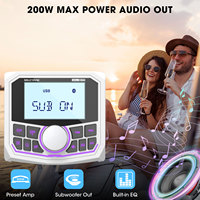 Récepteur audio marin étanche JMC, lecteur MP3 numérique marin pour bateaux et golf nautique