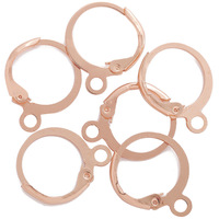 100 Pièces/Sac Supports de Boucles d'Oreilles Métal Français à Clipser avec Boucle Fermoir Base pour la Fabrication de Bijoux Accessoires DIY