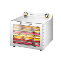 Déshydrateur alimentaire électrique compact multifonctionnel 400W à 8 niveaux avec bouton rotatif, idéal pour les hôtels et les foyers
