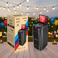 Altavoz Karaoke Inteligente BA-Y2102 con Pantalla Abatible, Micrófonos Dobles, Bajos RGB, Logotipo Personalizado de Fábrica, Venta al Por Mayor OEM, Entrega Rápida en 7 Días