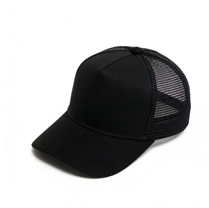Casquette de baseball 5 panneaux 100 % coton avec broderie 3D, logo personnalisé, dos en maille, pour hommes et femmes, style trucker - Product Image 4