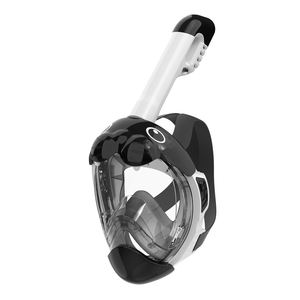 Máscara de Buceo de Cara Completa para Niños, Entrega Rápida, Antivaho, Impermeable, Canal de Entrada de Aire Más Grande, Color Azul Rosa, Talla XS, Silicona Líquida, PC - Product Image 2