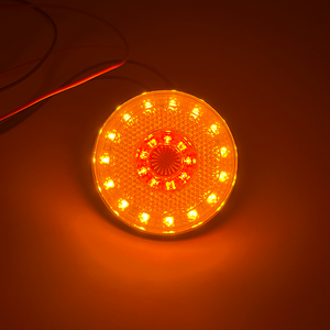 Haute qualité 12V ambre blanc rond LED indique la largeur du feu latéral pour camion remorque feux de position latéraux - Product Image 5