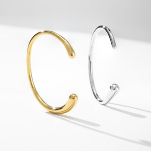 Pulsera YF3816 <span class=keywords><strong>de</strong></span> Acero Inoxidable, Minimalista, Impermeable, Chapada en Oro <span class=keywords><strong>de</strong></span> 18k, Hipoalergénica, con Diseño <span class=keywords><strong>de</strong></span> Gota <span class=keywords><strong>de</strong></span> Agua y Espejo - Product Image 6