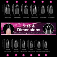 240 faux ongles courts transparents semi-mat ultra fins à couverture complète, pose facile, logo personnalisé, marque privée, vente en gros