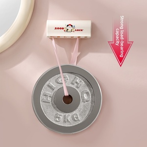 Plastic Wall Mounted <b>Toothbrush</b> <b>Holder</b> Bathroom Cup <b>Holder</b> Stand Wall Mounted <b>Holders</b> for Bathroom Vanity Organizer Storage - Product Image 4