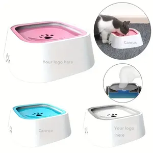 CANRUX Plastic Pet Anti-Spill-Hunden äpfe Floating Not Beneting Mouth Cat Bowl Kein Verschütten Pet Trinkwasser Feeder Dog Bowl