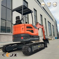 Prix Compétitif, Fabriqué en Chine, Mini-Excavatrice sur Chenilles de 2,5t, Options Multi-Tonnes 1t, 1,8t, 2t, 3,5t, Micro-Machine de Terrassement