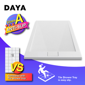 Luz gris táctica mármol antideslizante de resina grande ducha - Product Image 2