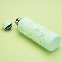Bouteille isotherme en acier inoxydable personnalisée de 500 ml, anti-fuite, à double paroi sous vide, gourde sport pour cadeau promotionnel