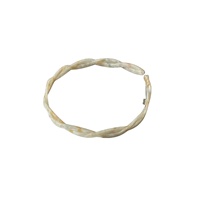 Headband Akrilik Gaya Prancis Desain Silang Terpilin Korea High-end Buatan Tangan Wanita Terinspirasi Vintage dengan Gigi Pengunci
