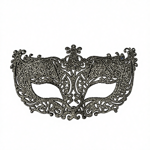 Máscara de Maquillaje de Plástico con Diseño de Zorro Hueco en Rojo, Negro y Dorado para Carnaval, Navidad y Halloween, Venta al por Mayor Directamente de Fábrica - Product Image 5