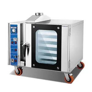 Guangzhou Professional commercial gas 3 trays convection baking bread cake oven rotary oven for bakery